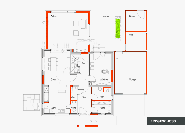 Grundriss Erdgeschoss