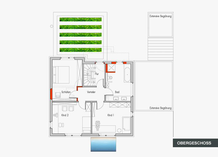 Grundriss Obergeschoss
